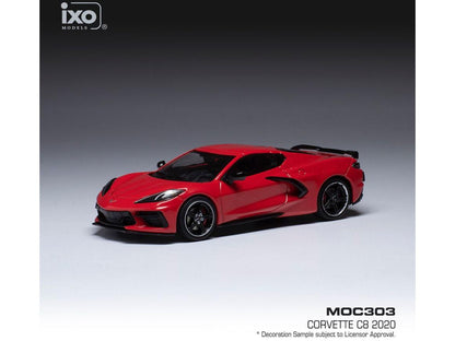 Chevrolet Corvette C8 Red 2020 1:43 Scale IXO Diecast Model Car-IXO-Diecast Model Centre