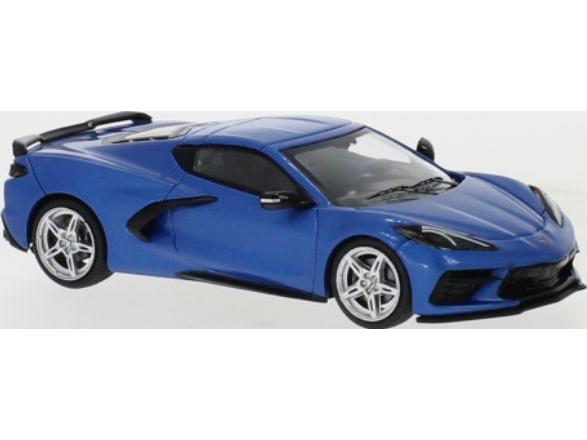 Chevrolet Corvette (C8) Stingray Metallic Blue 2020 1:43 Scale IXO Diecast Model Car-IXO-Diecast Model Centre
