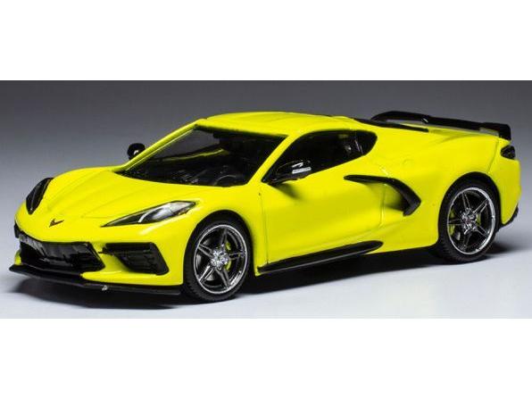 Chevrolet Corvette C8 Yellow 2020 1:43 Scale IXO Diecast Model Car-IXO-Diecast Model Centre