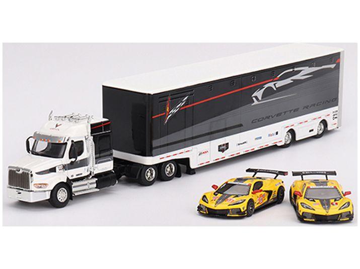 Chevrolet Corvette C8.R Transport Set Mijo Exclusive 1:64 Scale MINI GT Diecast Model-MINI GT-Diecast Model Centre