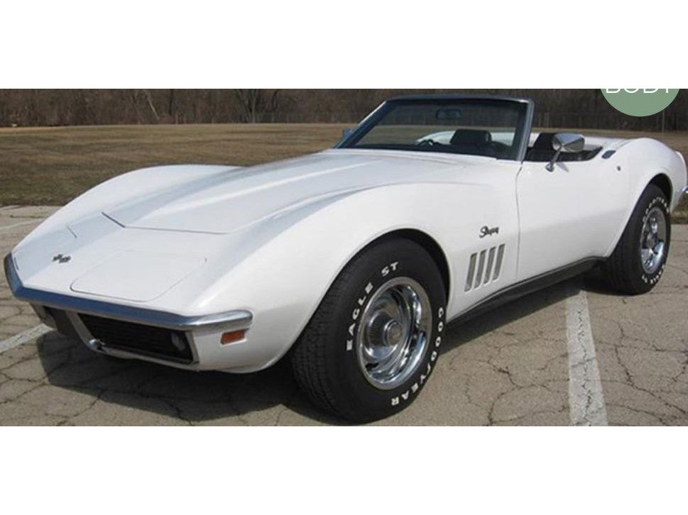 Chevrolet Corvette Convertible 1969 Can-Am White - 1:18 Scale Diecast Model Car-Norev-Diecast Model Centre