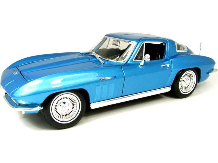 Chevrolet Corvette Coupe 1965 Blue 1:18 Scale Maisto Diecast Toy Car-Maisto-Diecast Model Centre