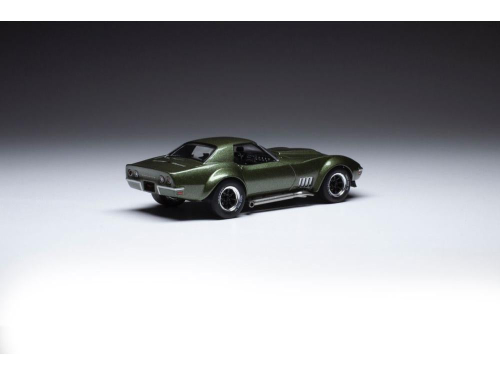 Chevrolet Corvette Custom (C3) Metallic Green 1972 1:43 Scale IXO Diecast Model Car-IXO-Diecast Model Centre