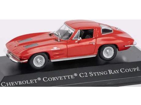 Chevrolet Corvette Sting Ray Coupe C2 Red 1:43 Scale Unbranded Diecast Model-Unbranded-Diecast Model Centre