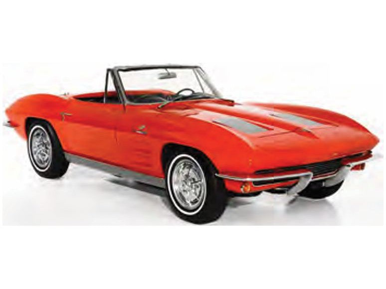 Chevrolet Corvette Stingray Cabriolet 1963 Riverside Red - 1:18 Scale Model Car-Norev-Diecast Model Centre