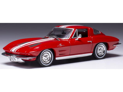 Chevrolet Corvette Stingray Red/White 1963 1:43 Scale IXO Diecast Model Car-IXO-Diecast Model Centre