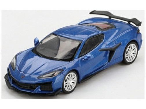 Chevrolet Corvette Z06 2023 Elkhart Lake Blue Metallic - 1:64 Scale Model Car-MINI GT-Diecast Model Centre