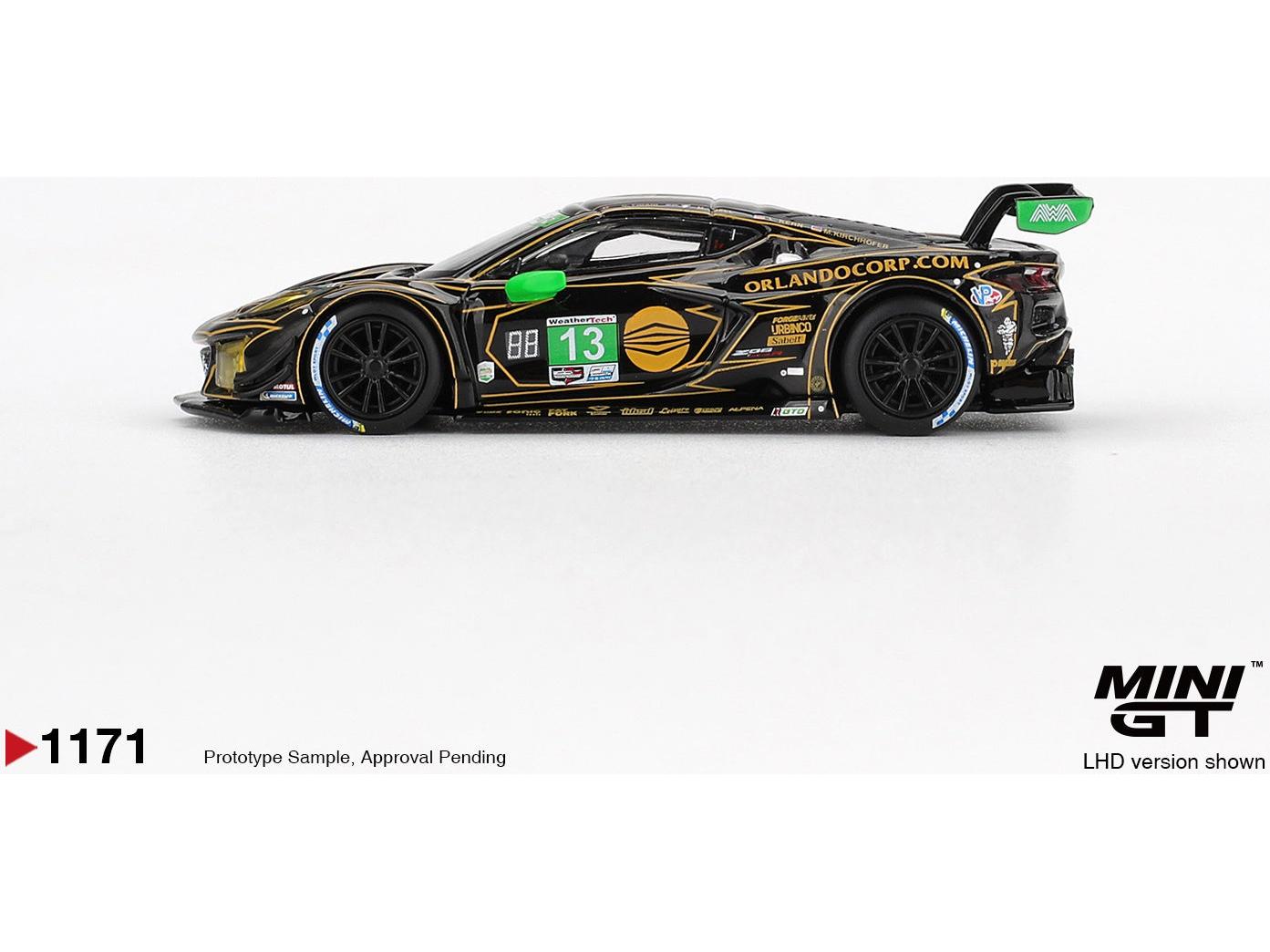 Chevrolet Corvette Z06 GT3.R AWA IMSA Daytona 24hrs 2025 #13 (LHD) 1:64 Scale Diecast Model Car – MINI GT-MINI GT-Diecast Model Centre
