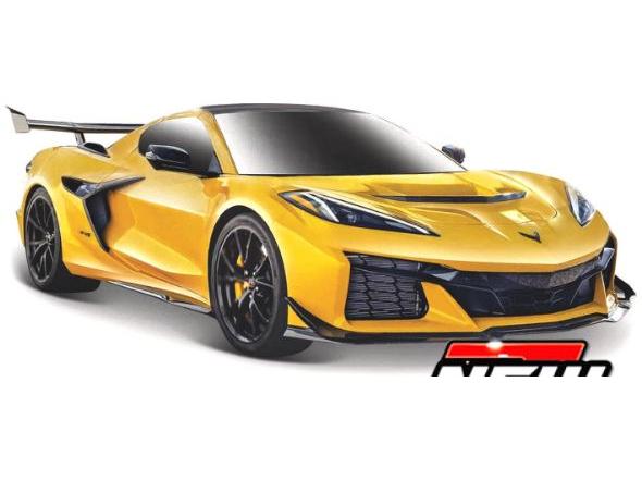 Chevrolet Corvette ZR1 Coupe 2025 Yellow 1:24 Scale Diecast Model Car – Maisto-Maisto-Diecast Model Centre