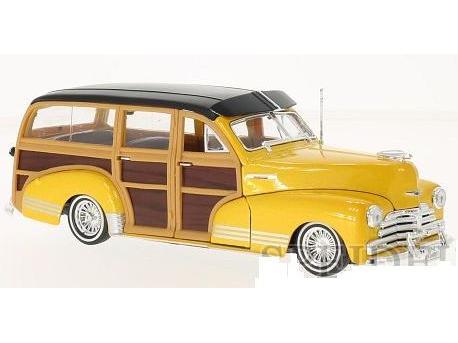 Chevrolet Fleetmaster 1948 Yellow 1:24 Scale Welly Diecast Model-Welly-Diecast Model Centre