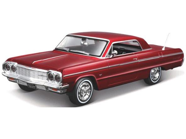 Chevrolet Impala SS 1964 Red Metallic Metal Kit 1:24 Scale Maisto-Maisto-Diecast Model Centre