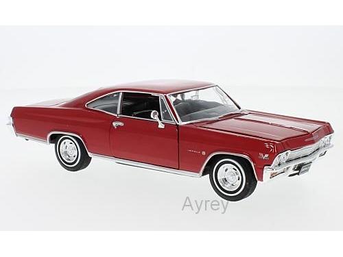 Chevrolet Impala SS396 1965 Red 1:24 Scale Welly Diecast Model-Welly-Diecast Model Centre