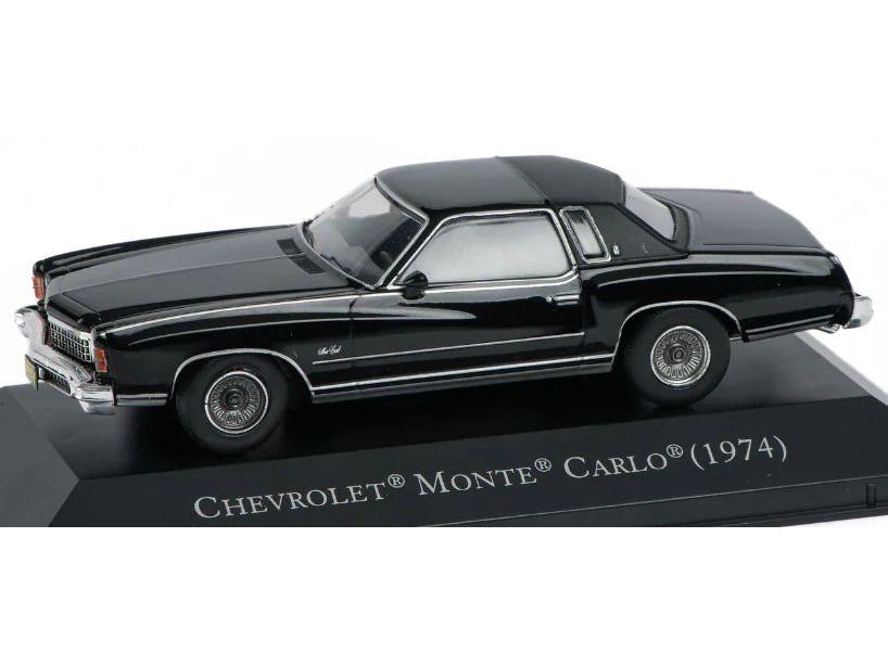 Chevrolet Monte Carlo Black 1974 1:43 Scale Unbranded Diecast Model Car-Unbranded-Diecast Model Centre