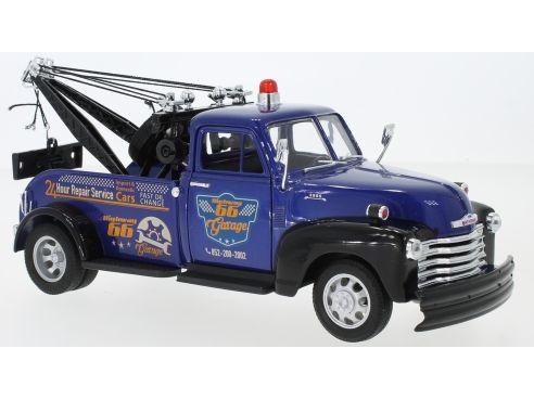 Chevrolet Tow Truck 1953 Blue 1:24 Scale Welly Diecast Model-Welly-Diecast Model Centre
