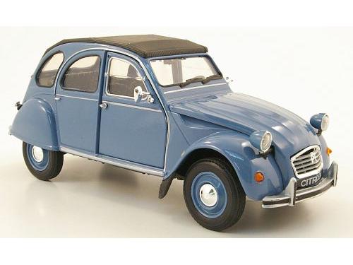Citroen 2CV 1982 Blue 1:24 Scale Welly Diecast Model-Welly-Diecast Model Centre