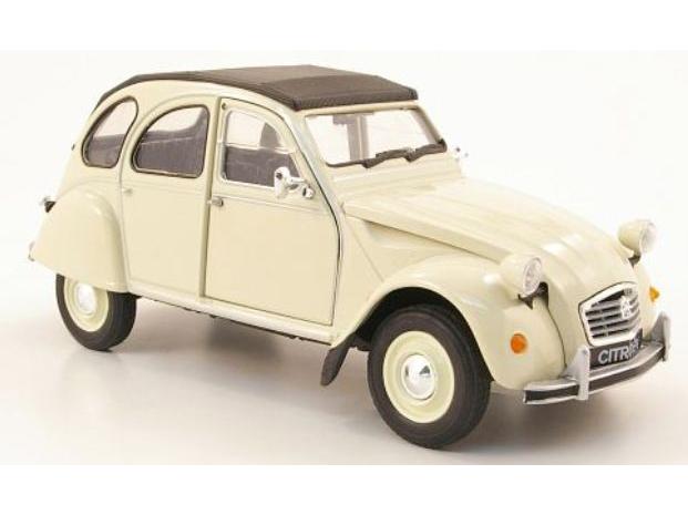 Citroen 2CV Beige 1:24 Scale Welly Diecast Model-Welly-Diecast Model Centre