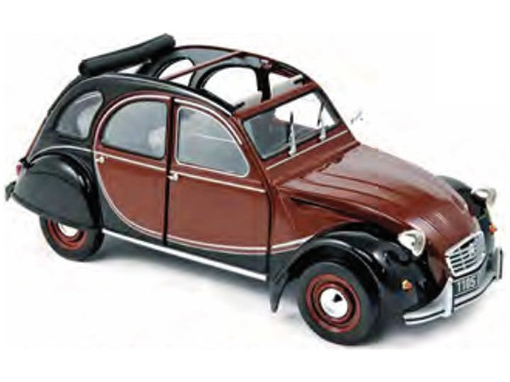 Citroen 2CV Charleston 1982 Delage Red/Black - 1:18 Scale Model Car-Norev-Diecast Model Centre