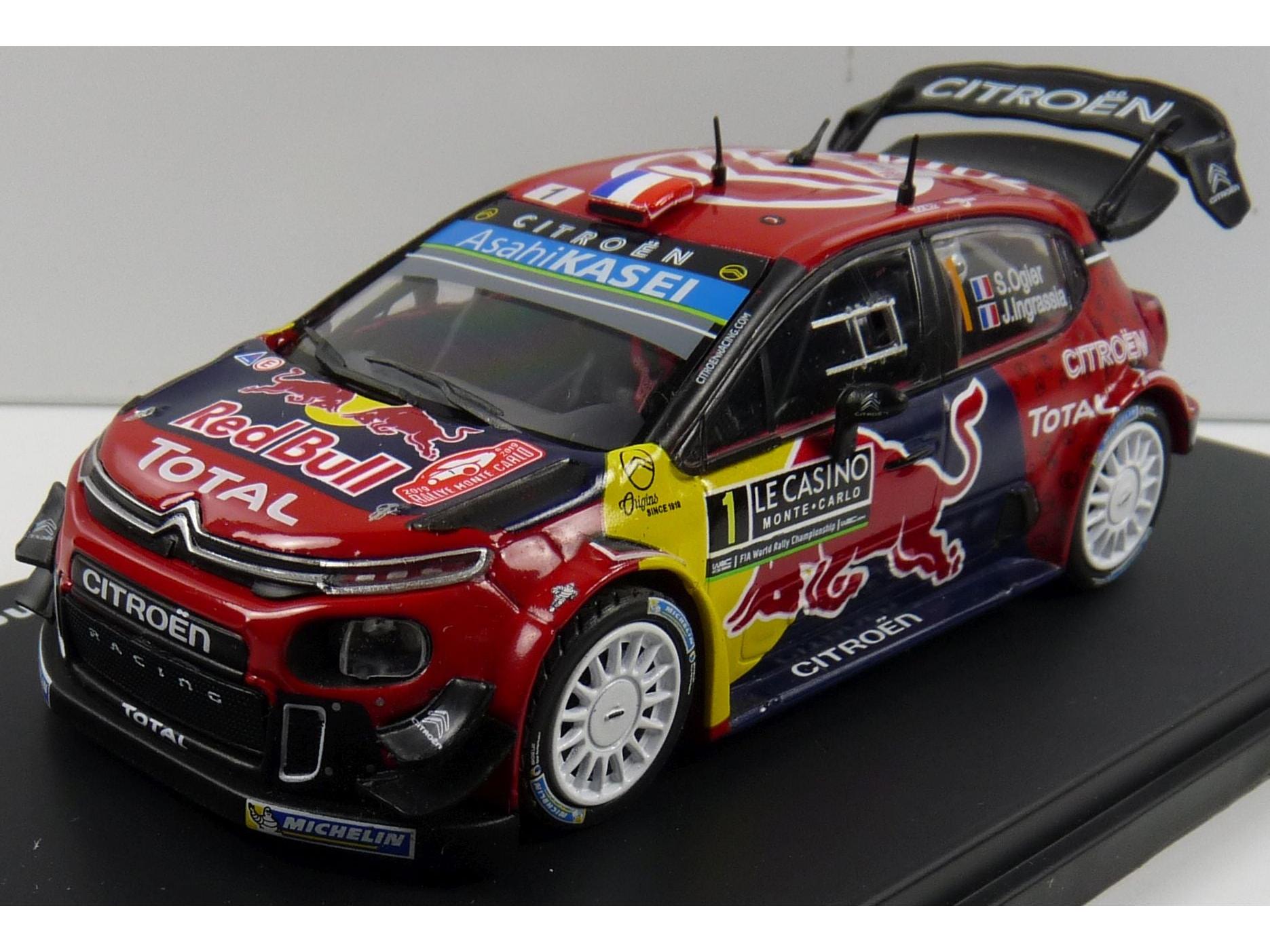 Citroen C3 #1 Ogier Monte Carlo Rally 2019 1:43 Scale Diecast Model-Unbranded-Diecast Model Centre