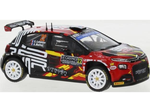 Citroen C3 #24 WRC2 Rally Monte Carlo 2023 S.Lefebvre/A.Malfoy 1:43 Scale IXO Diecast Model Car-IXO-Diecast Model Centre