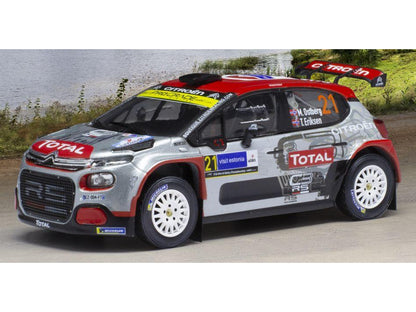 Citroen C3 R5 #21 WRC Rallye Estonia 2020 M.Ostberg/T.Eriksen 1:43 Scale IXO Diecast Model Car-IXO-Diecast Model Centre