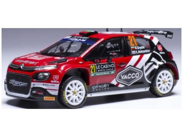 Citroen C3 Rally2 #21 WRC Rallye Monte Carlo 2024 N.Gryazin/K.Aleksandrov 1:43 Scale IXO Diecast Model Car-IXO-Diecast Model Centre