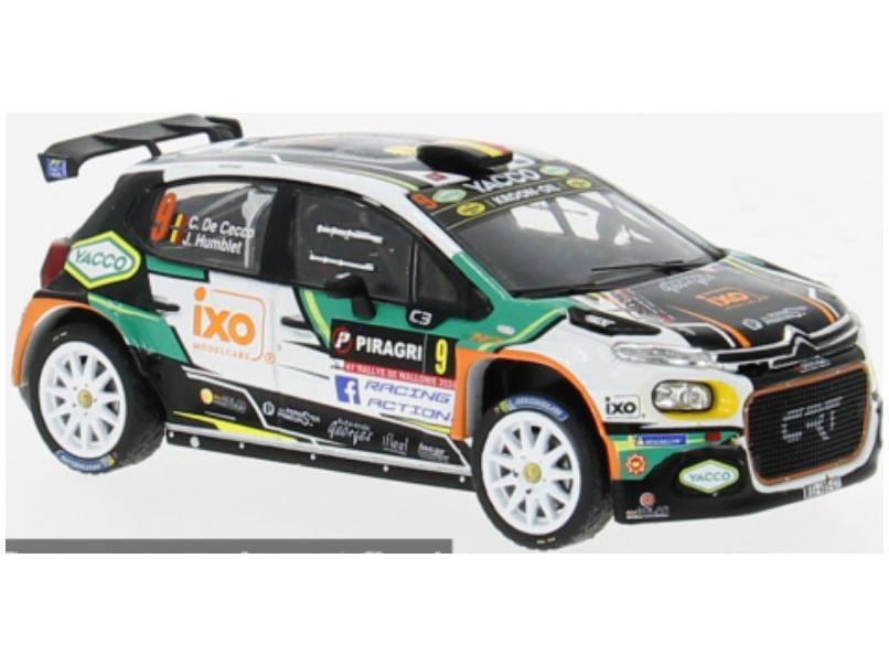 Citroen C3 Rally2 Rally WM Rallye Wallonien 2024 #9 1:43 Scale IXO Diecast Model Car-IXO-Diecast Model Centre