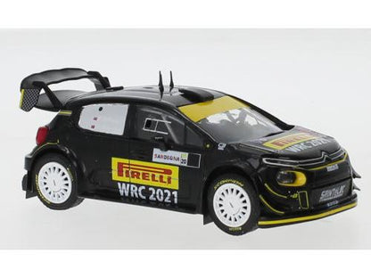 Citroen C3 WRC #21 WRC Rallye Sardinien 2020 P.Solberg/A.Mikkelsen 1:43 Scale IXO Diecast Model Car-IXO-Diecast Model Centre