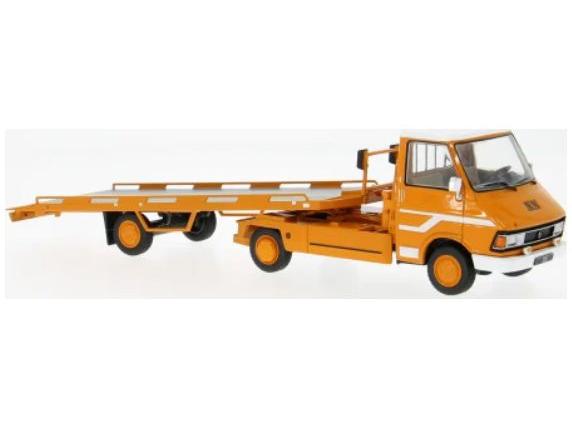 Citroen C35 D Orange/White 1980 1:43 Scale IXO Diecast Model Car-IXO-Diecast Model Centre