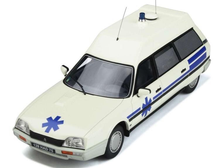 Citroen CX Break 1987 Ambulance Quasar Heuliez 1:18 Scale OttOmobile Resin Model-OttOmobile-Diecast Model Centre