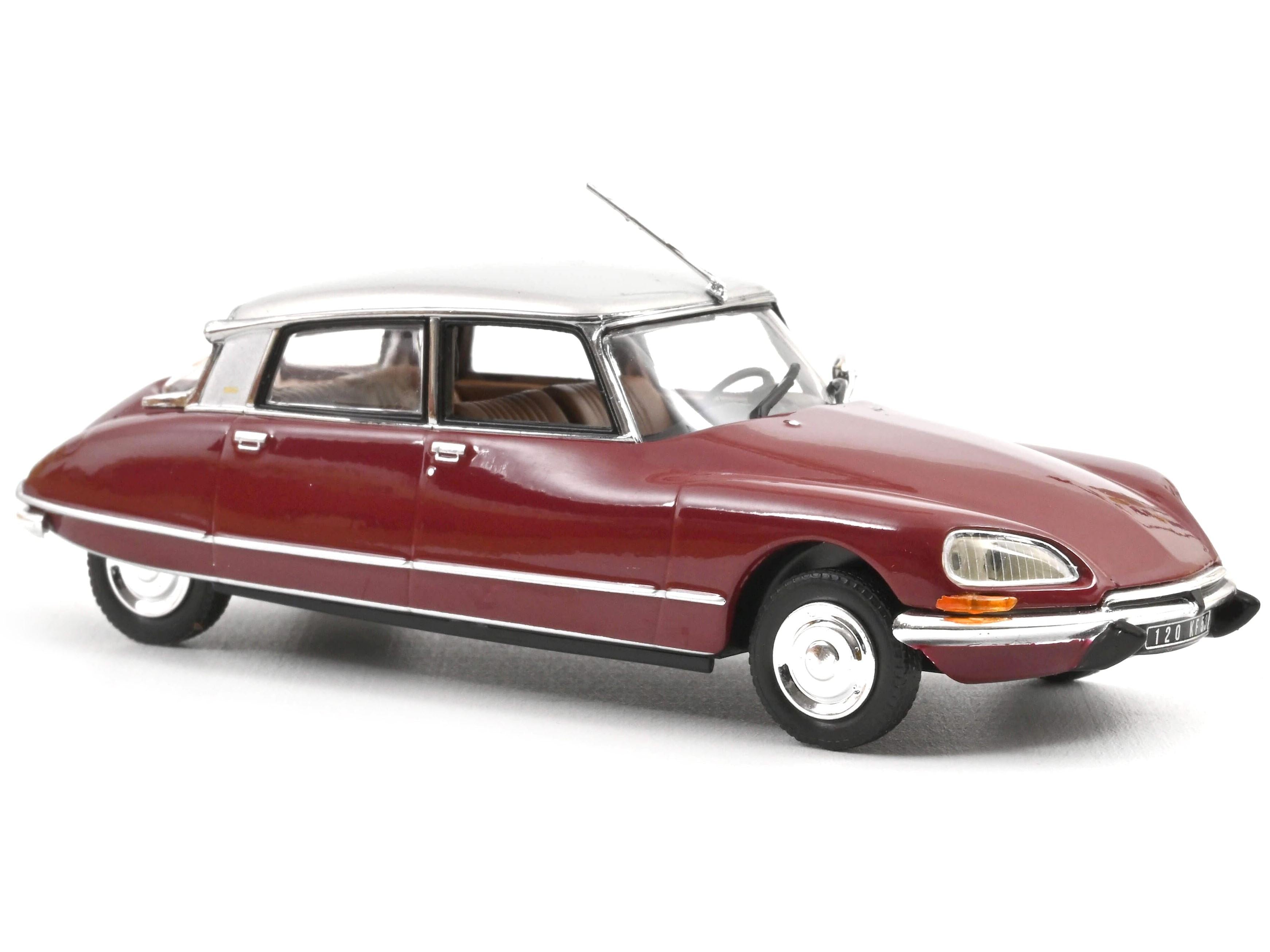 Citroen DS 23 Pallas Grenade 1972 Red/Silver 1:43 Scale Norev Diecast Model Car-Norev-Diecast Model Centre