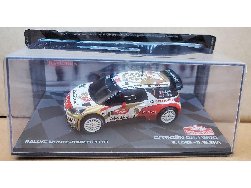 Citroen DS3 WRC S Loeb / D Elena Winner Monte Carlo 2013 1:43 Scale Diecast Model-Unbranded-Diecast Model Centre