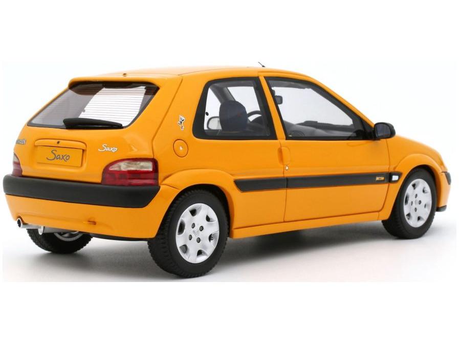 Citroen Saxo 1.4 BIC Phase 2 Orange Mango 2000 1:18 Scale Resin Model Car – OttOmobile-OttOmobile-Diecast Model Centre