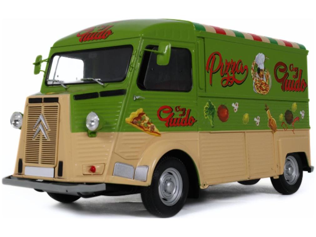 Citroen Type HY Guido Pizza Green 1969 1:18 Scale Solido Diecast Model Car-Solido-Diecast Model Centre