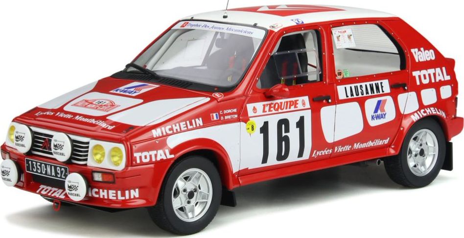 Citroen Visa 1000 Pistes #161 C.Dorche Monte Carlo 1987 1:18 Scale OttOmobile Resin Model-OttOmobile-Diecast Model Centre