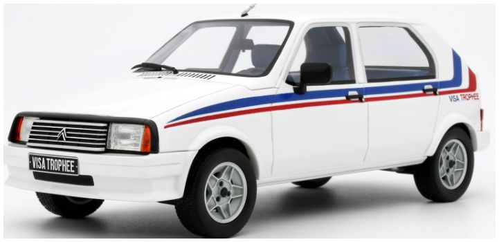 Citroen Visa Trophy GR. B 1983 White 1:18 Scale OttOmobile Resin Model-OttOmobile-Diecast Model Centre