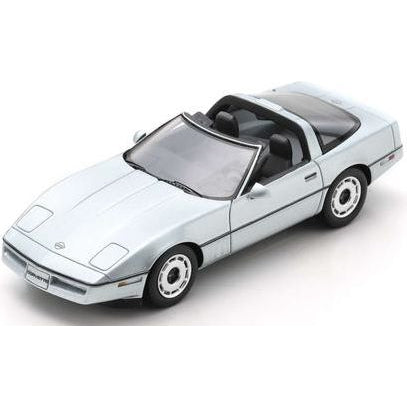 Corvette C4 (open) silver - 1:43 Scale Diecast Model Car-Schuco-Diecast Model Centre