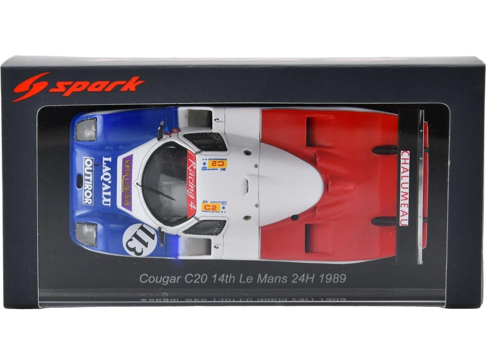 Cougar C20 #113 14th Le Mans 24H 1989 J.C. Anduret/P. Farjon/S. Kasuya 1:43 Scale Resin Car – Spark-Spark-Diecast Model Centre