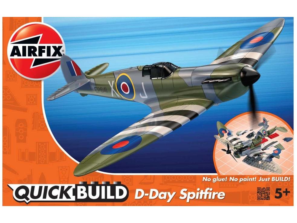 D-Day Spitfire Airfix QUICKBUILD Plastic Kit-Airfix-Diecast Model Centre