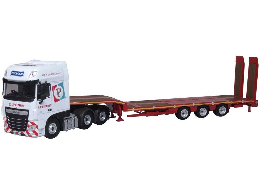 DAF XF Euro 6 Semi Loader Pollock Lift and Shift 1:76 Scale Oxford Diecast Model-Oxford Diecast-Diecast Model Centre
