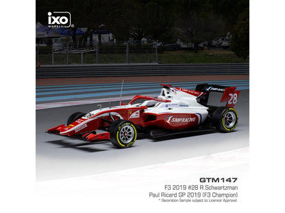 Dallara F3 28 F3 Circuit Paul Ricard 2019 R.Schwartzman 1:43 Scale IXO Diecast Model Car-IXO-Diecast Model Centre