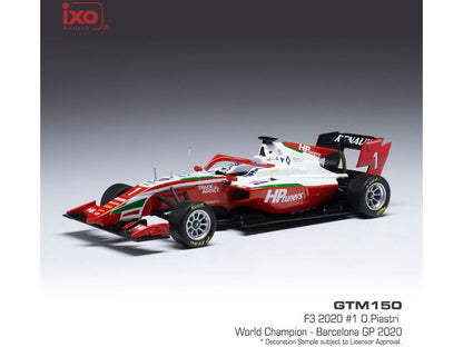 Dallara G319 #1 HP Tuners F3 GP Barcelona 2020 O.Piastri 1:43 Scale IXO Diecast Model Car-IXO-Diecast Model Centre