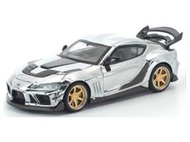 Darwin Pro 66G WBK Supra A90 Silver Chrome 1:64 Scale Pop Race Diecast Model Car-Pop Race-Diecast Model Centre