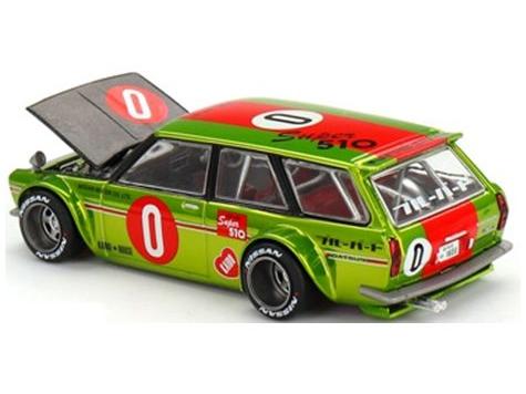 Datsun Kaido 510 Wagon OG Flo Yellow 1:64 Scale MINI GT Diecast Model-MINI GT-Diecast Model Centre