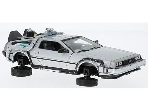 DeLorean Back to the Future II Flying Flying Version 1:24 Scale Welly Diecast Model-Welly-Diecast Model Centre