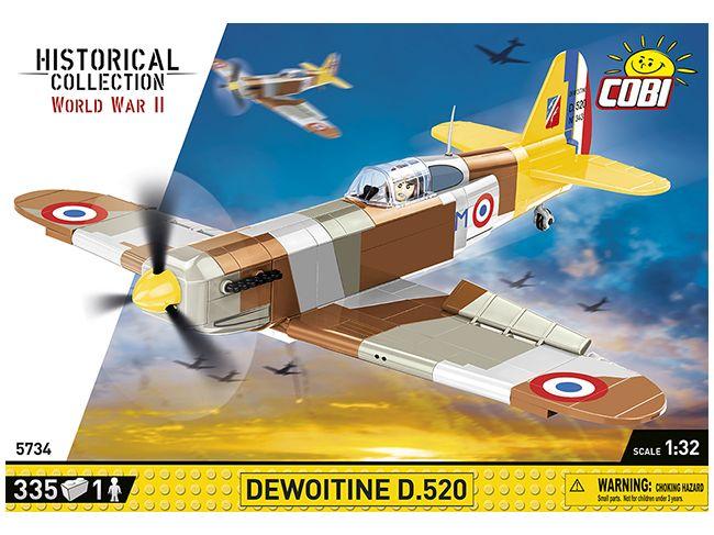 Dewoitine D.520 WWII (328 pcs) Cobi Brick Build Kit-Cobi-Diecast Model Centre