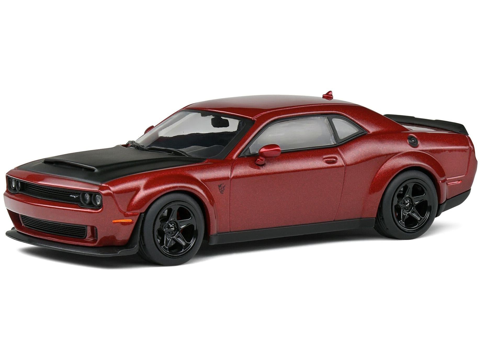 Dodge Challenger Demon Red 1:43 Scale Solido Diecast Model-Solido-Diecast Model Centre