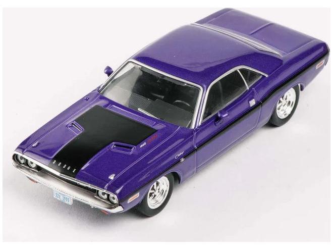 Dodge Challenger R/T 440 1970 Purple 1:43 Scale Diecast Model Car