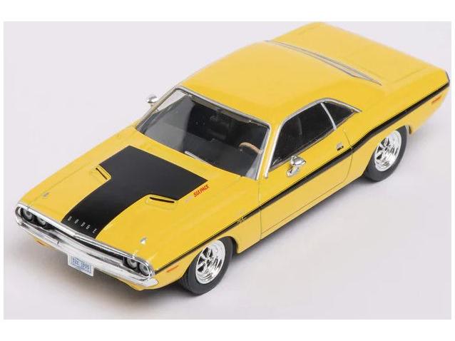 Dodge Challenger R/T 440 1970 Yellow 1:43 Scale Diecast Model-Unbranded-Diecast Model Centre
