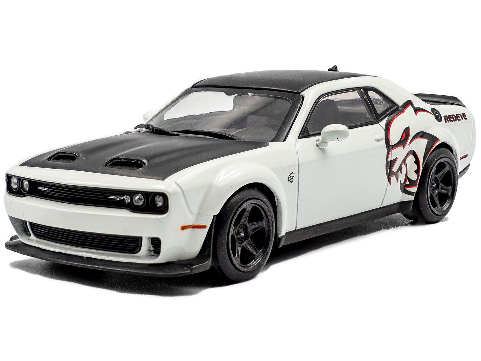 Dodge Challenger SRT Hellcat Redeye Widebody Custom White Knuckle 2020 1:43 Scale Solido Diecast Model Car-Solido-Diecast Model Centre