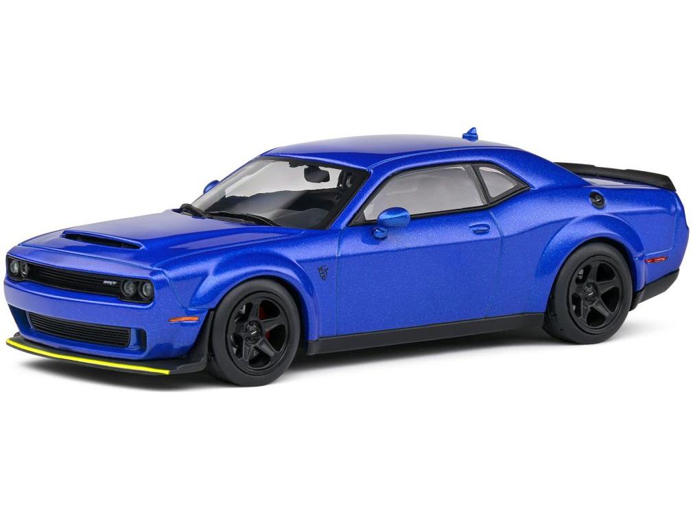 Dodge Challenger Srt 2018 Demon Blue 1:43 Scale Solido Diecast Model-Solido-Diecast Model Centre